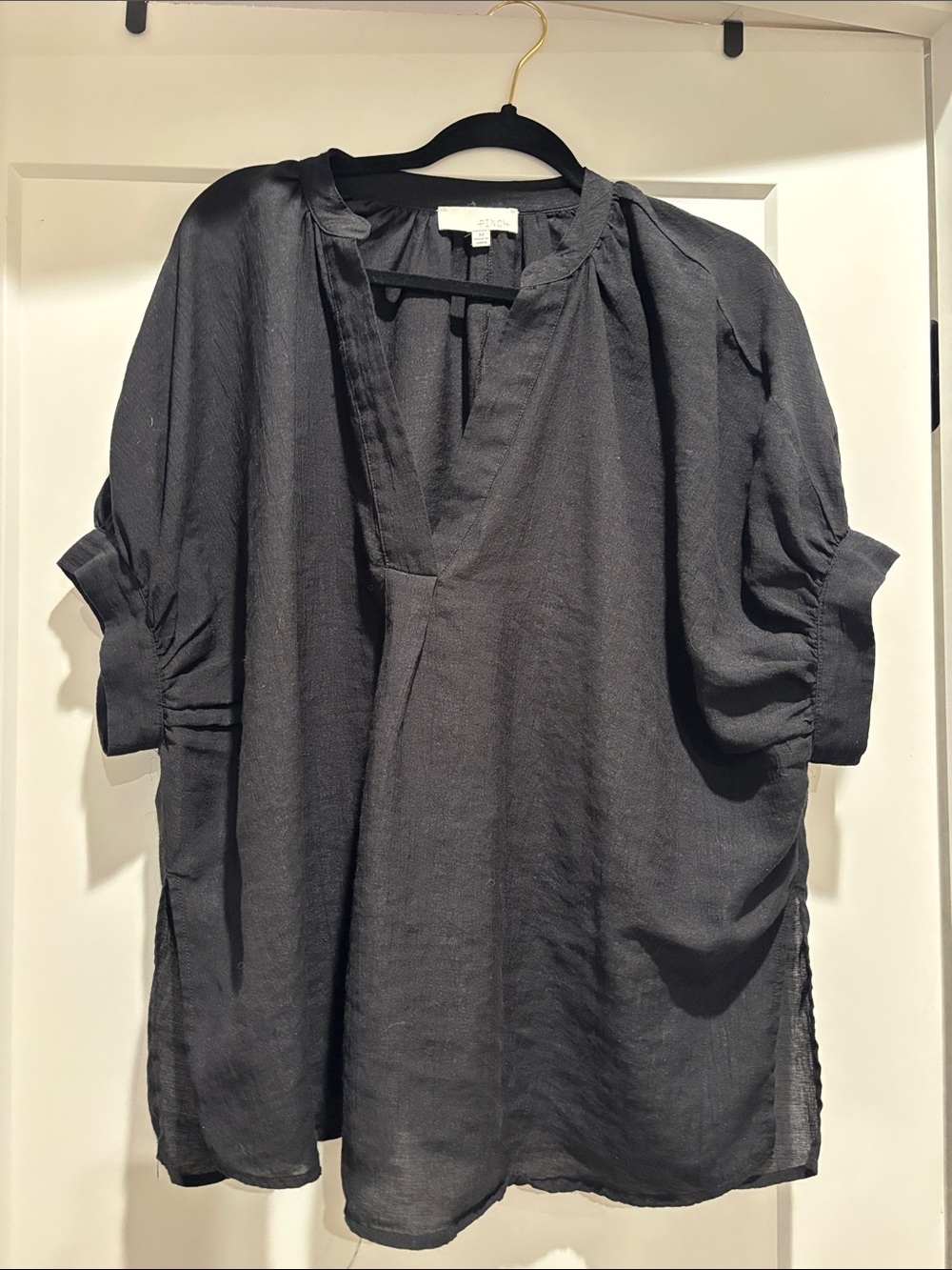 Pinch Black V-Neck Tunic Top